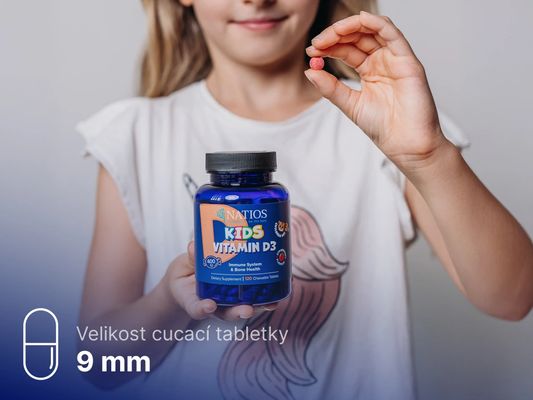 Natios Kids Vitamin D3, 400 IU 120 tablet