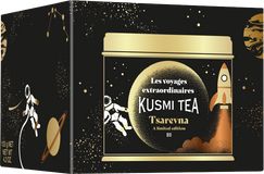 Kusmi Tea Sypaný černý vánoční čaj Tsarevna Bio, kovová dóza, 120 g