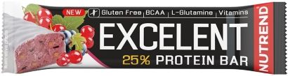 Nutrend Excelent protein bar černý rybíz s brusinkami 85 g