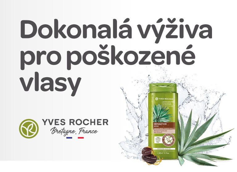 šampon yves rocher pro poškozené vlasy