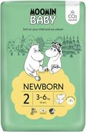 Moomin baby 2 Newborn 3–6 kg, eko pleny 56 ks
