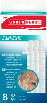 Spofaplast 801 Steri-Strip Náplasťové stehy 8 ks