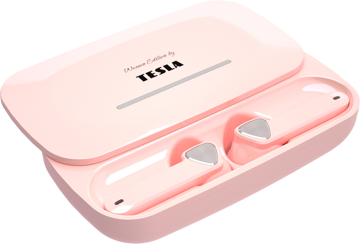 Tesla Sound EB20 - bezdrátová Bluetooth sluchátka (Blossom Pink)