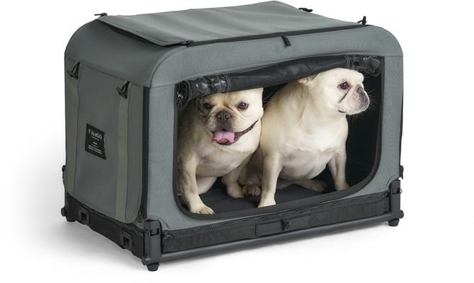 FIKAGO Skládací kennel přepravka Queen S Grey