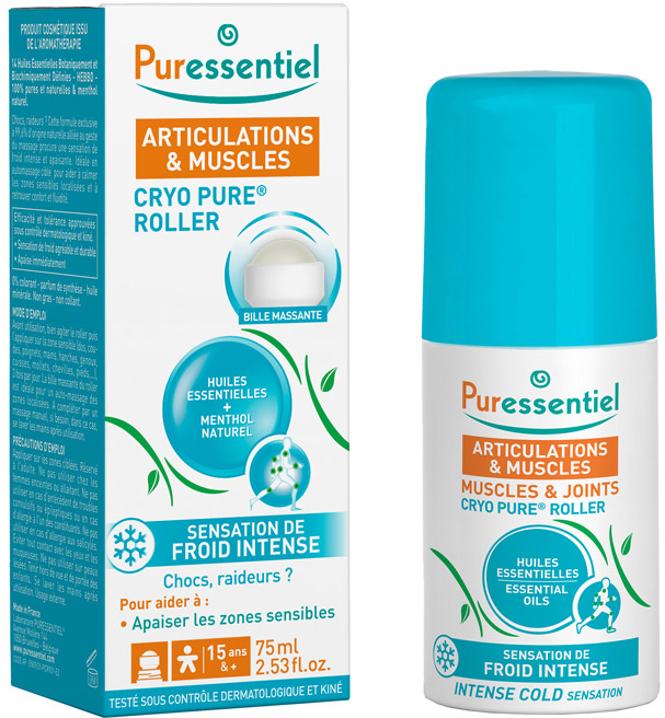 Puressentiel Cryo Pure chladivý roll-on na svaly a klouby 75 ml