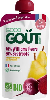 Good Goût BIO Hruška Williams s červenou řepou 120 g