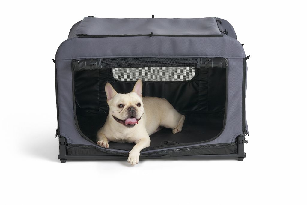 FIKAGO Skládací kennel přepravka Queen M Grey