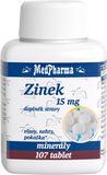 MedPharma Zinek 15 mg 107 tablet