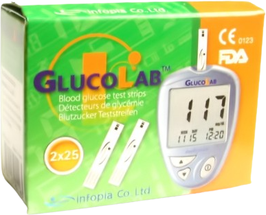 GlucoLab Test.proužky pro glukometr 50 ks