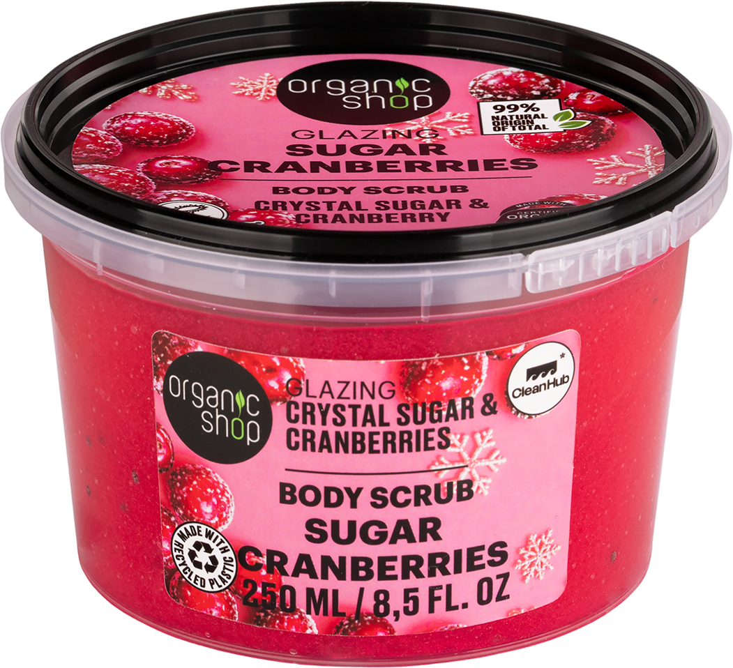 Organic Shop Tělový peeling Brusinky v cukru 250 ml