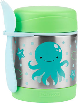 Skip Hop Zoo Termoska na jídlo se lžičko/vidličkou Chobotnice, 3+ 325 ml