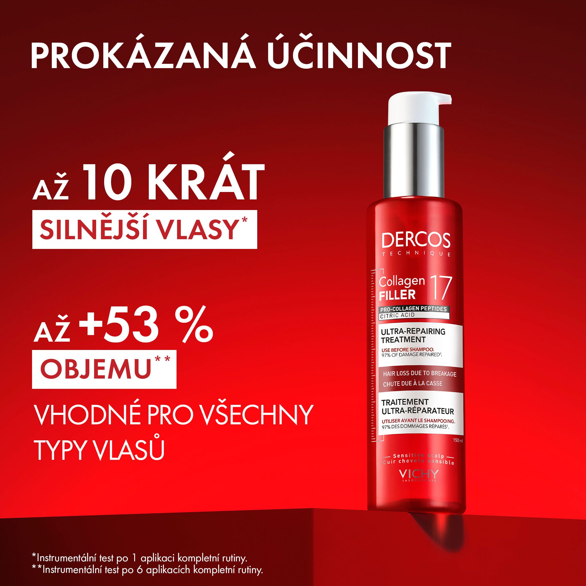 Vichy Collagen 17 Filler ultra-regenerační kůra s kyselinou citronovou a pro-kolagenovými peptidy 150 ml