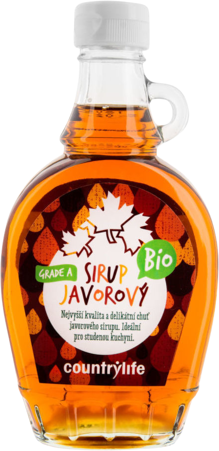 Country Life Sirup javorový Grade A BIO 250 ml