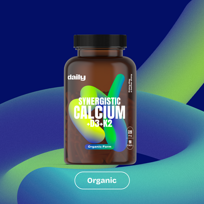 Daily Synergistic Calcium + D3 + K2 90 kapslí