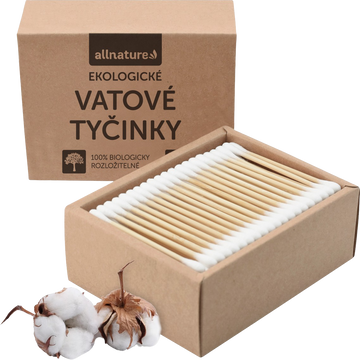 Allnature Ekologické vatové tyčinky 200 ks