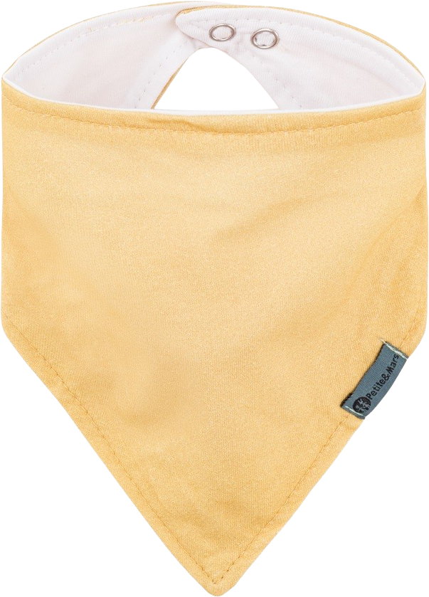 Petite&Mars Bryndák bandana Luke Beige Pears&Intense Ochre 3m+, 2 ks