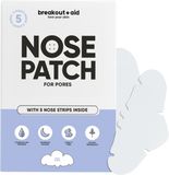 Breakout+aid Čistící náplasti na rozšířené póry na nose 5 ks