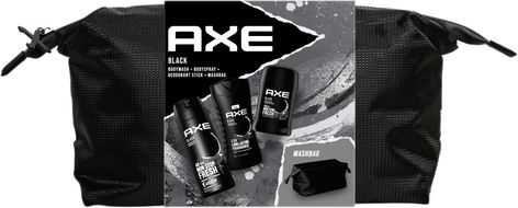 Axe Black kosmetická taška pro muže 3 ks