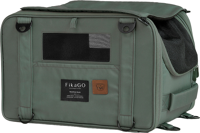 FIKAGO Nosič cestovní pro psy a kočky Truffle Plus Green