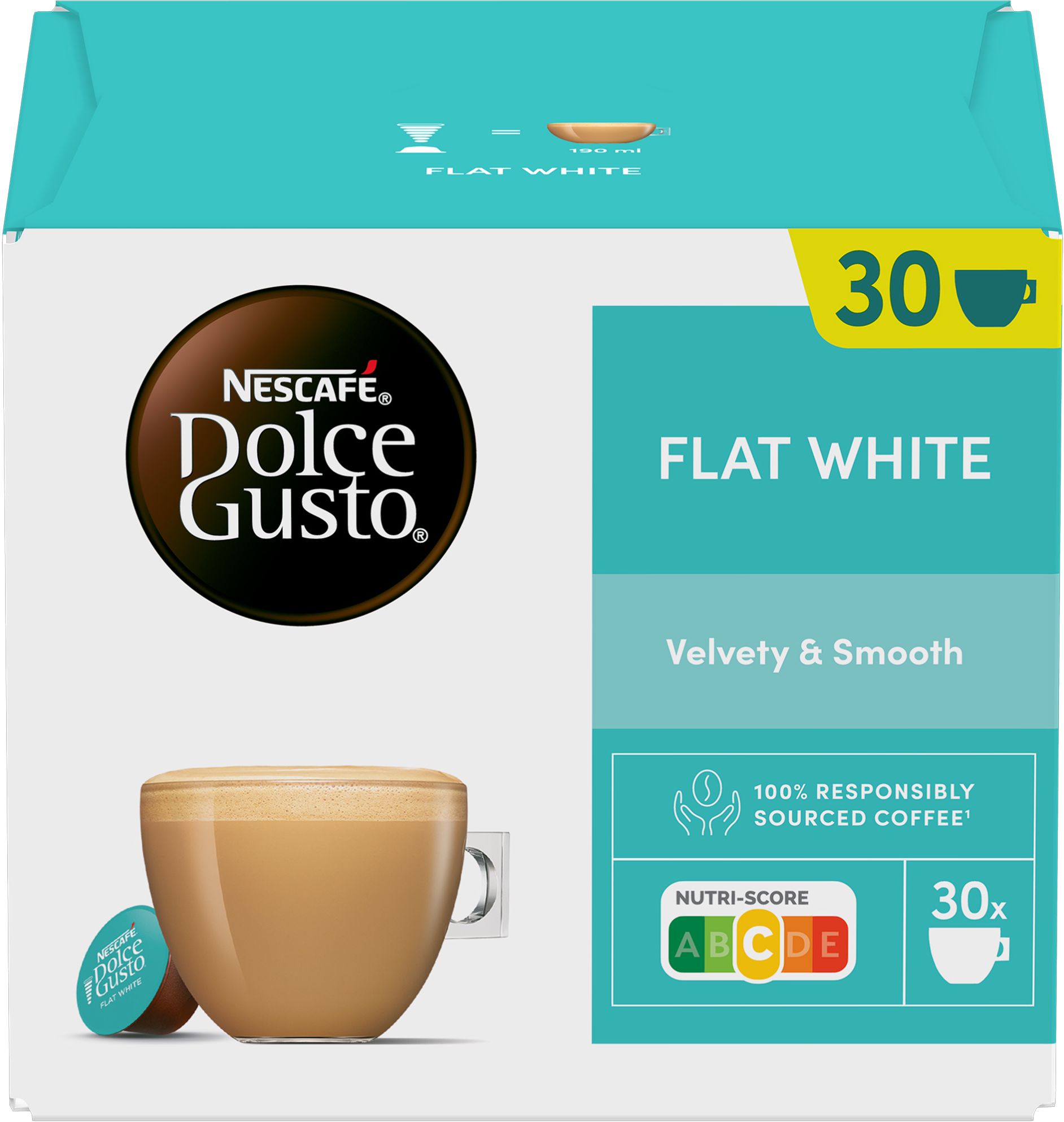Nescafé Dolce Gusto® Flat White – kávové kapsle 30 kapslí