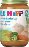 HiPP BIO Příkrm Zeleninové rizoto s krůtím masem, od 8. měsíce 220 g