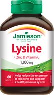 Jamieson Lysin 1000 mg se zinkem a vitamín C 60 tablet