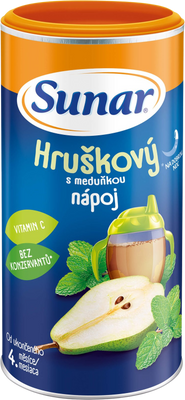 Sunar rozpustný nápoj hruškový s meduňkou 200 g