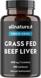 Allnature Grass Fed Beef Liver 180 kapslí