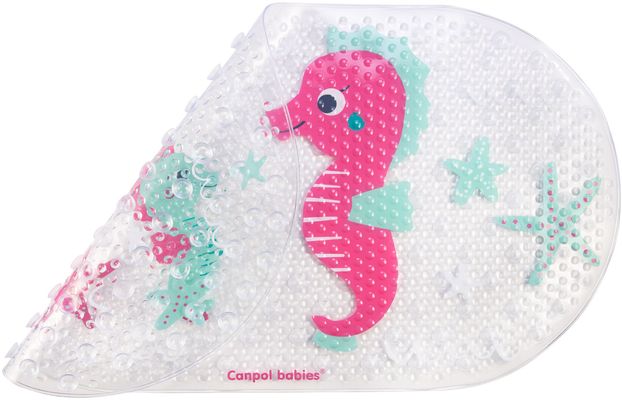 Canpol babies Protiskluzová podložka do vany LOVE&SEA růžová