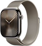 Apple Watch Series 10 Cellular 46mm Přírodní titan s přírodním milánským tahem M/L