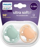Philips Avent Šidítko Ultrasoft Premium neutral 0-6m 2 ks