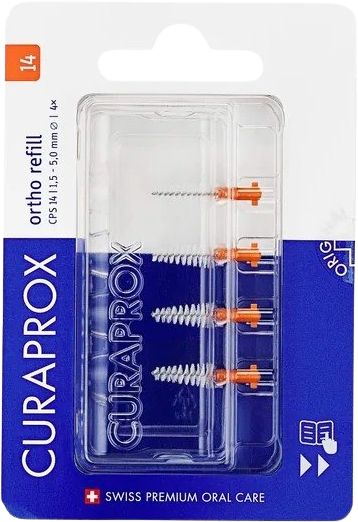 Curaprox CPS 14 ortho refill mezizubní kartáčky blister 4 ks