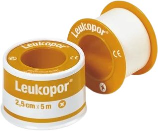 Leukopor Fixační jemná páska/cívka 2.5cm x 5m