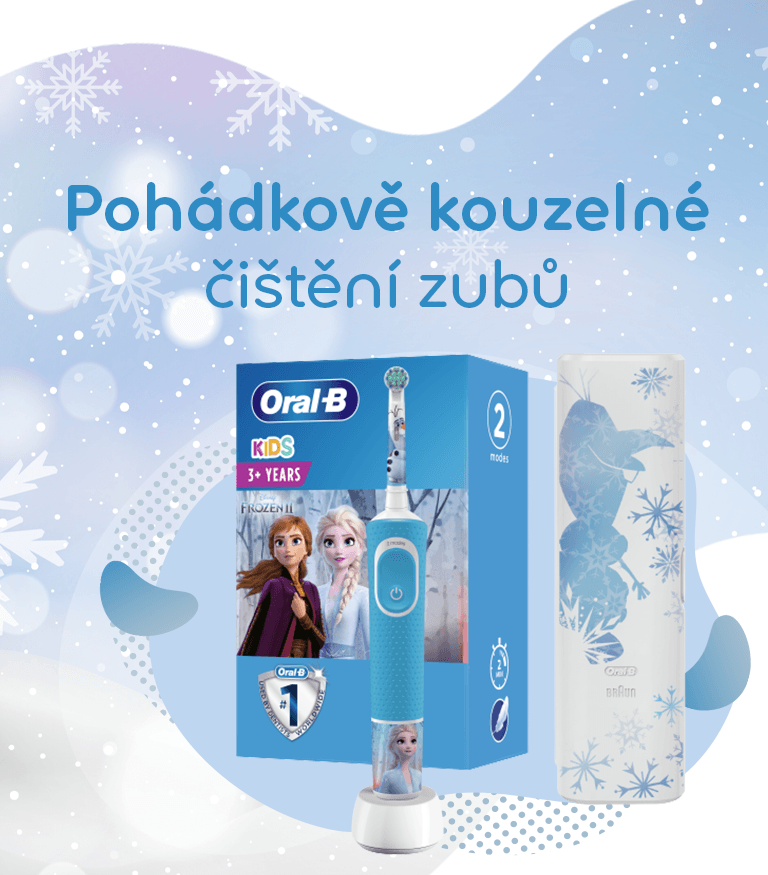 Oral-B Vitality Kids Elektický kartáček Frozen II + cestovní pouzdro