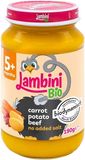 Lambini Bio Demeter příkrm mrkev, brambory a hovězí maso 190 g