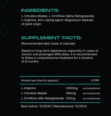 LifeUnlocked Amplio = OKG + Arginin + Citrulin 200 kapslí