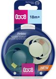 LOVI Dudlík silikonový dynamický PRIME 18m+ Pistachio/Green 2 ks