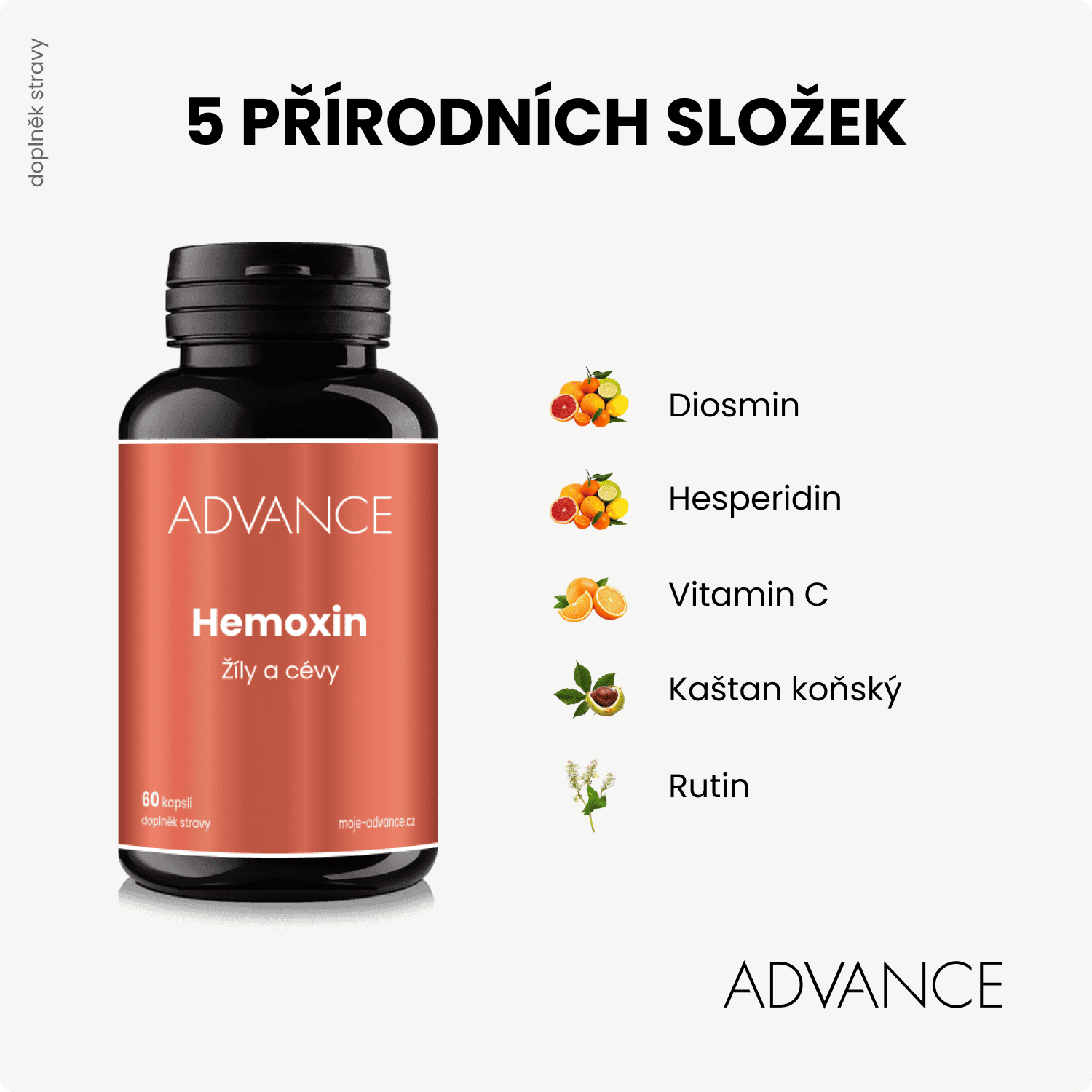 ADVANCE Hemoxin - žíly a cévy 60 kapslí