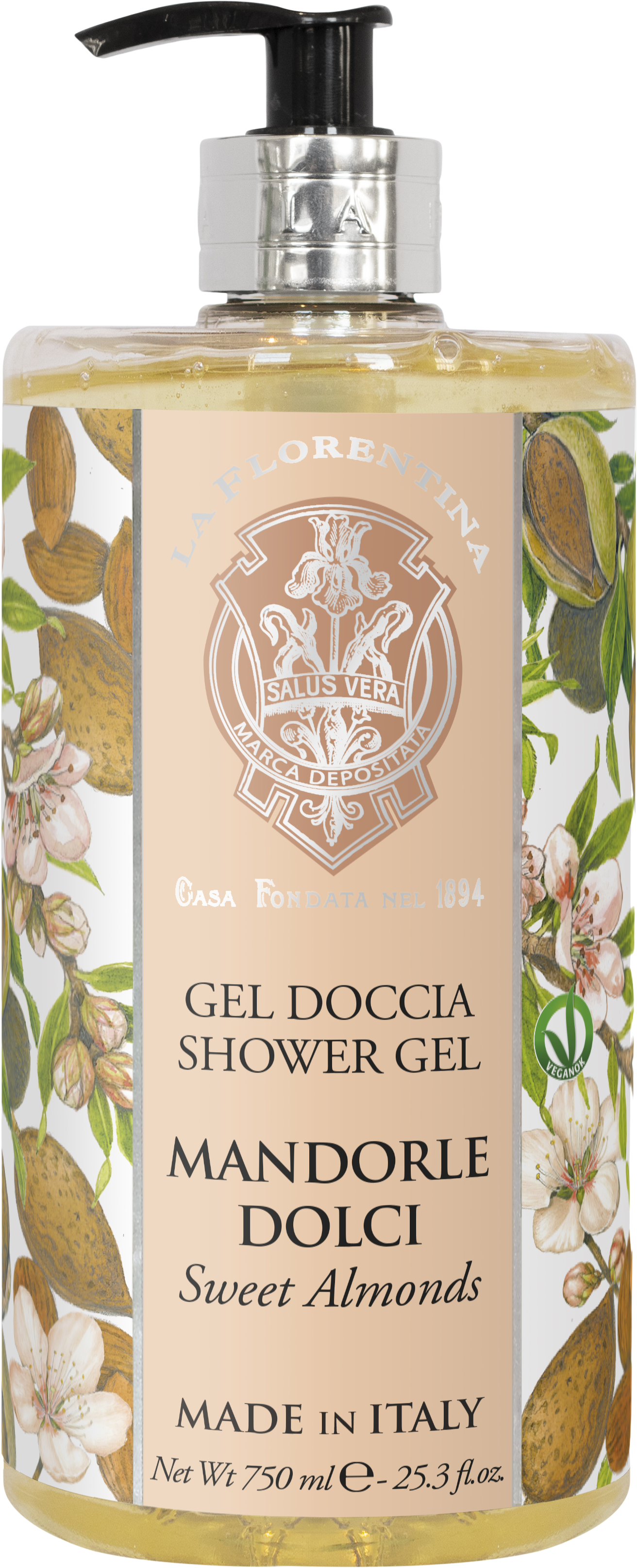 La Florentina Sprchový gel Mandorle Dolci 750 ml