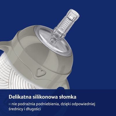 LOVI První hrneček se slámkou a závažím Harmony 150ml