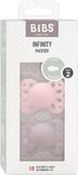 BIBS Infinity symetrické dudlíky ze silikonu, velikost 2, Blossom / Dusky Lilac 2 ks