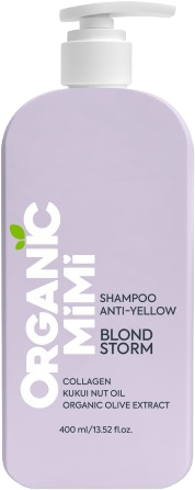 Organic Mimi Blond Storm Šampon na vlasy neutralizující žluté tóny 400 ml