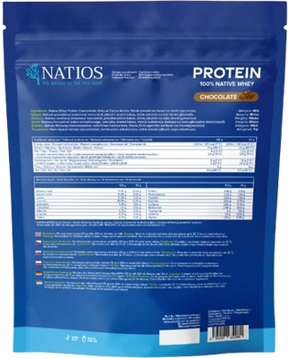 Natios Native Whey Protein, Čokoláda 1000 g