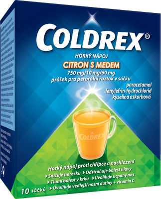 Coldrex Horký nápoj s citronem a medem 10 sáčků