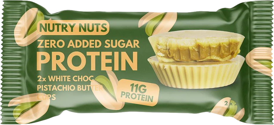 Nutry Nuts Proteinové košíčky - bílá čokoláda s pistáciovým krémem 2 x 21 g