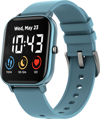 PB Canyon chytré hodinky Wildberry, 1,3" LCD dotykový displej, IP67, režim Multi-sport, iOS/android, modrá