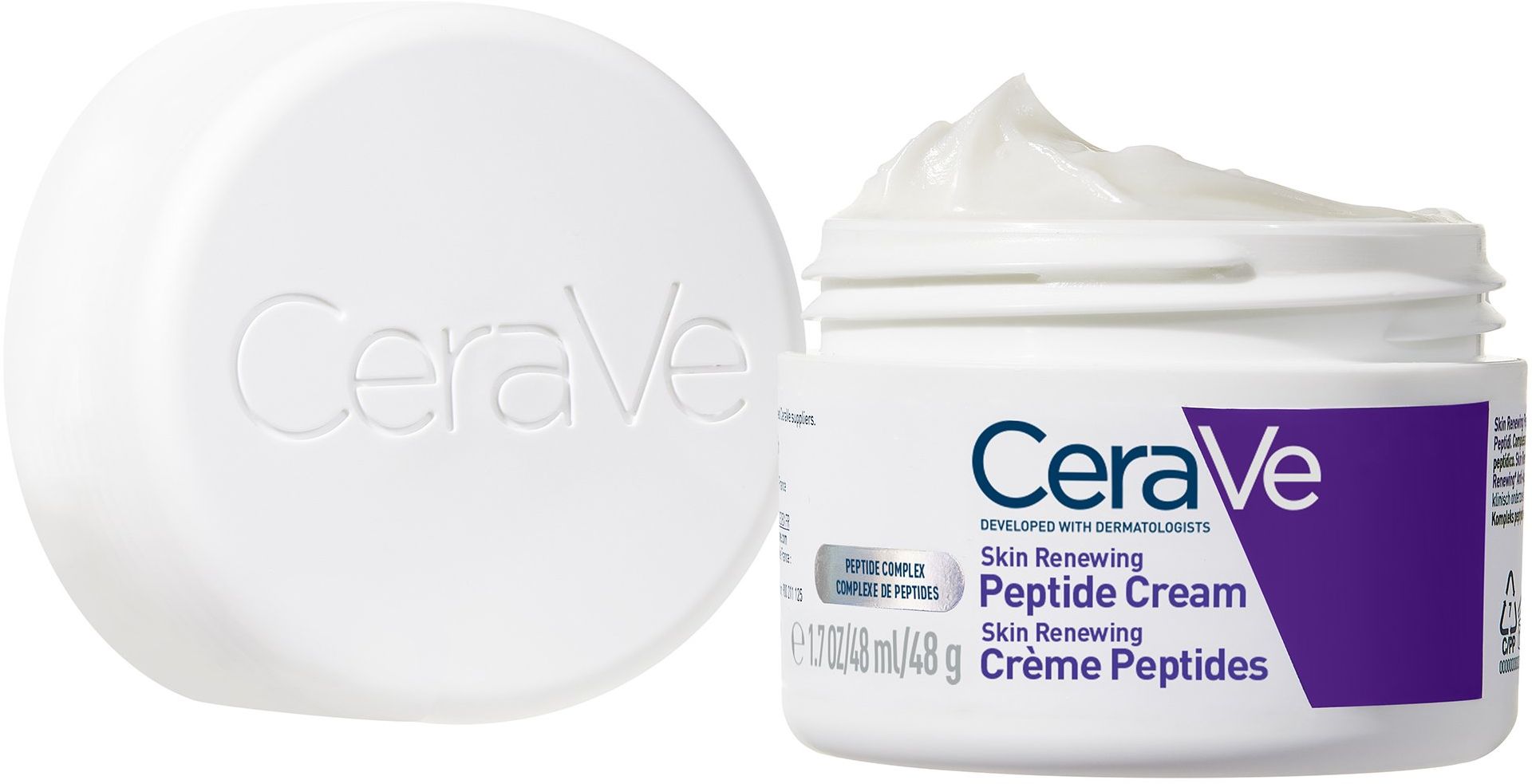 CeraVe peptidový krém pro obnovu pleti s 3 esenciálními ceramidy a niacinamidem 48 ml