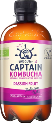 The GUTsy Captain Kombucha Passion Fruit 400 ml