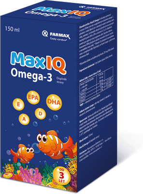 MaxiCor MaxIQ Omega-3 sirup pro děti 150 ml