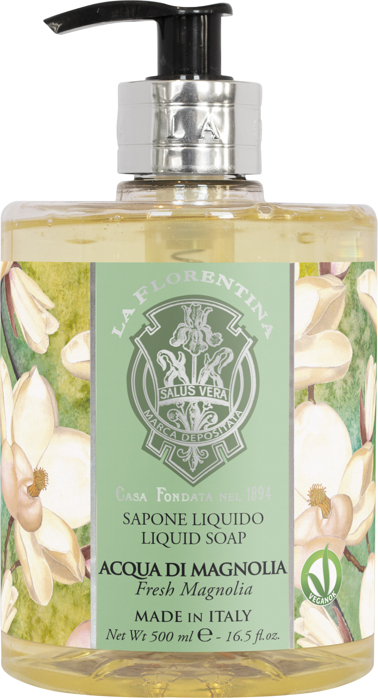 La Florentina Tekuté mýdlo Acqua di Magnolia 500 ml